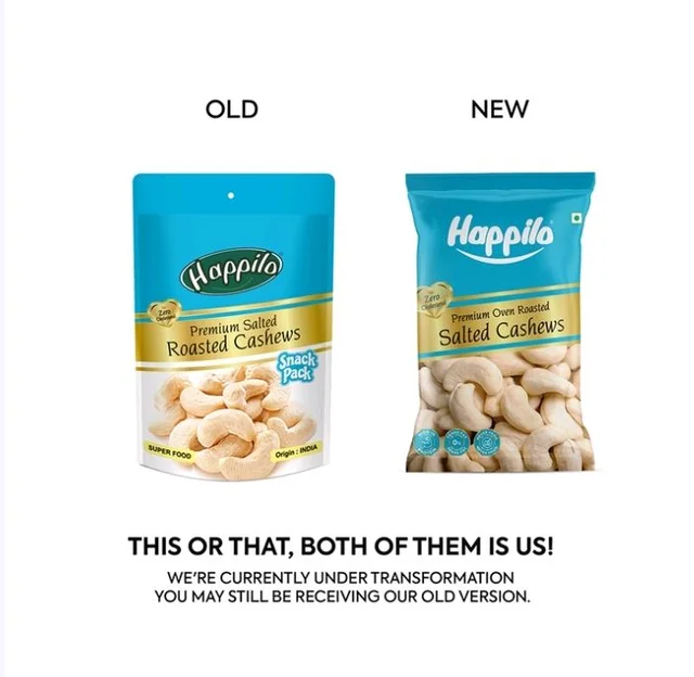 Happilo Premium Salted Roasted Flavoured Cashew (Swadisht Kaju) - 35 g