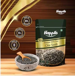Happilo Premium Raw Authentic Chia Seeds - 200 g