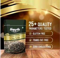 Happilo Premium Raw Authentic Chia Seeds - 200 g