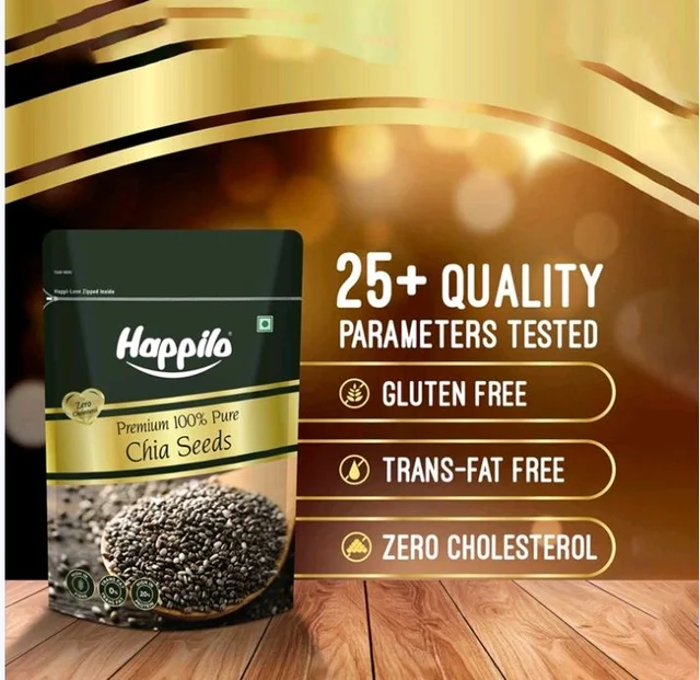 Happilo Premium Raw Authentic Chia Seeds - 200 g