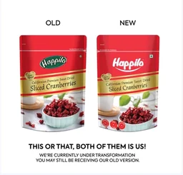 Happilo Californian Premium Sweet Dried Cranberries (Sukno Cranberries) - 200 g