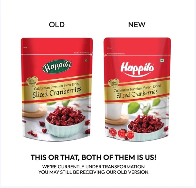 Happilo Californian Premium Sweet Dried Cranberries (Sukno Cranberries) - 200 g