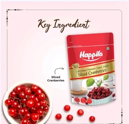 Happilo Californian Premium Sweet Dried Cranberries (Sukno Cranberries) - 200 g