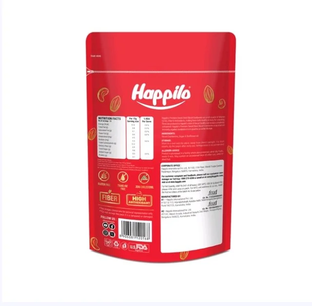 Happilo Californian Premium Sweet Dried Cranberries (Sukno Cranberries) - 200 g