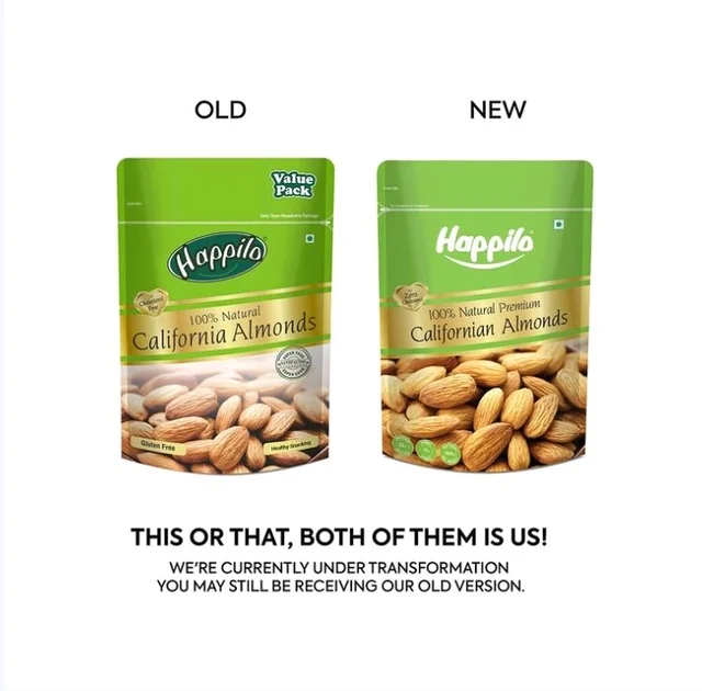 Happilo 100% Natural Premium Californian Almonds (Badam) - 900 g
