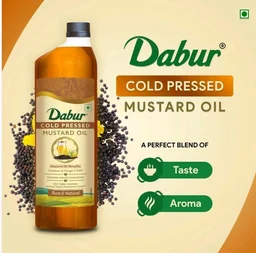 Dabur Cold Pressed Mustard Oil - 1 ltr