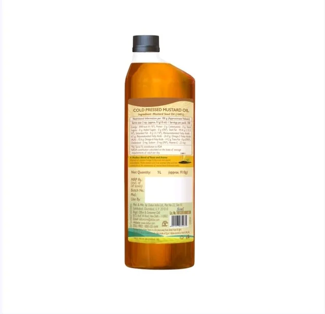 Dabur Cold Pressed Mustard Oil - 1 ltr