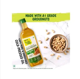 Tata Simply Better 100% Pure Cold Pressed Groundnut Oil / Peanut Oil - 1 ltr