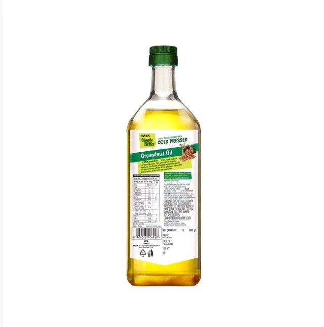 Tata Simply Better 100% Pure Cold Pressed Groundnut Oil / Peanut Oil - 1 ltr