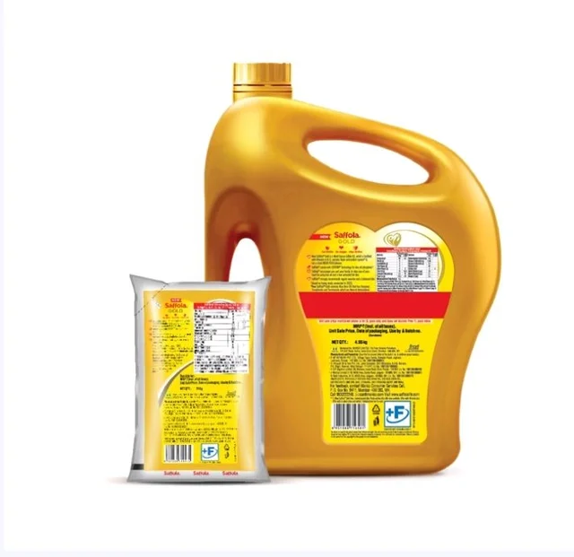 Saffola Gold Corn & Rice Bran Blended Cooking Oil - 6 ltr