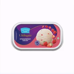 Mother Dairy Strawberry Crush Ice Cream Tub - 1 ltr