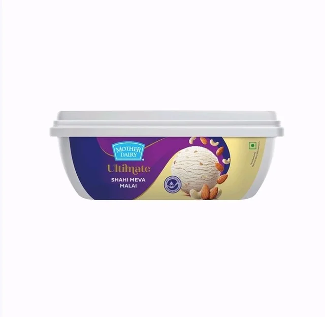 Mother Dairy Shahi Meva Malai Ice Cream Tub - 1 ltr