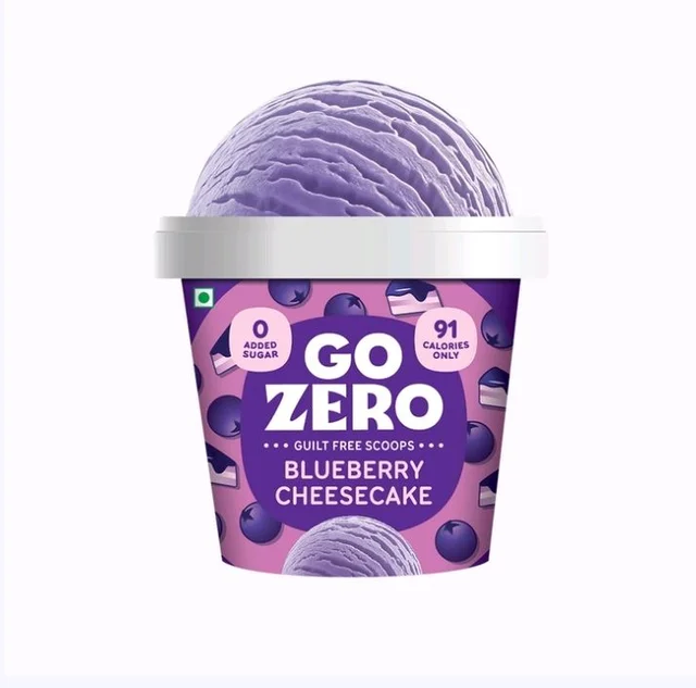 Go Zero Blueberry Cheesecake Guilt Free Ice Cream Cup - 2×100 ml