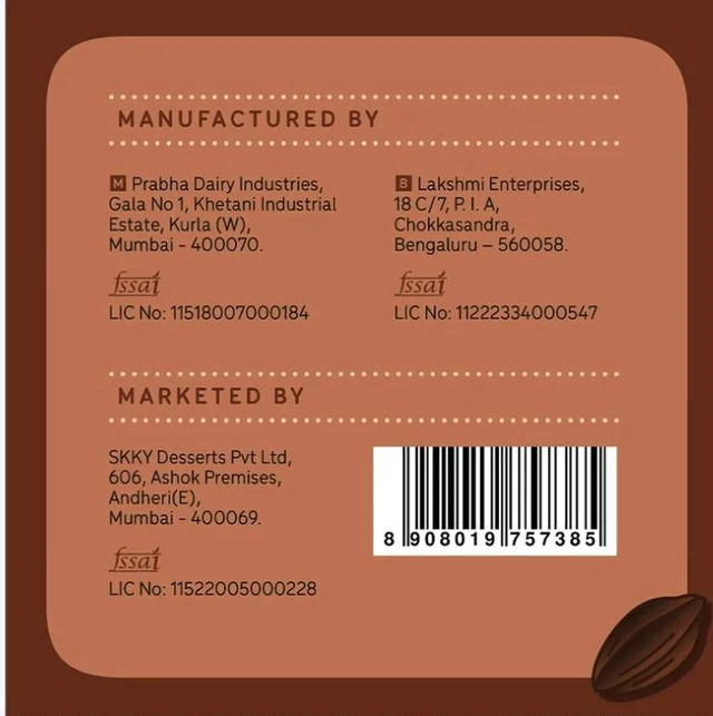 Go Zero Belgian Dark Chocolate Guilt Free Ice Cream Cup - 2×100 ml