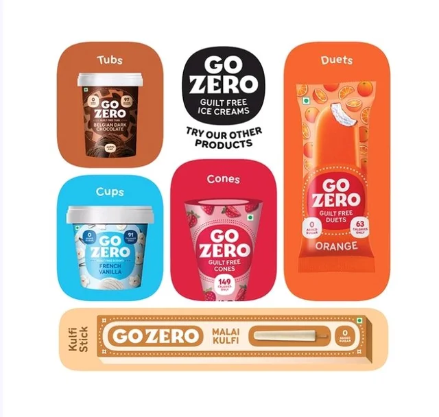 Go Zero Mango Duet Guilt Free Ice Cream Stick - 60 ml