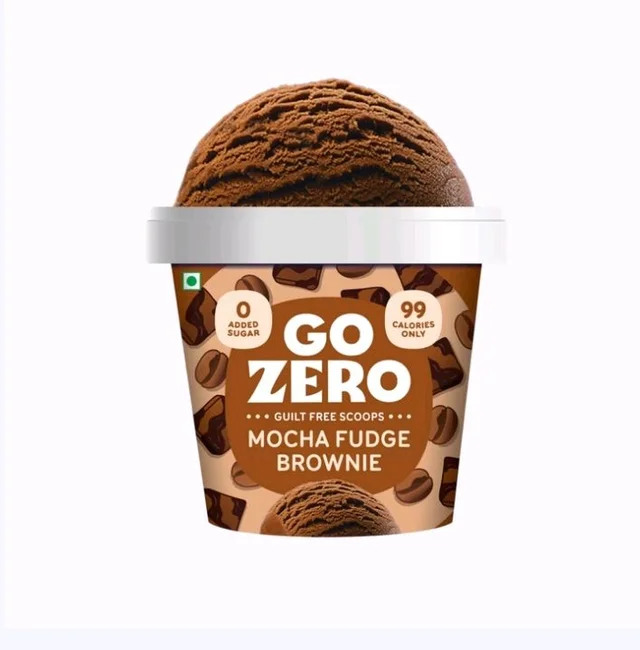 Go Zero Mocha Fudge Brownie Guilt Free Ice Cream Cup - 100 ml