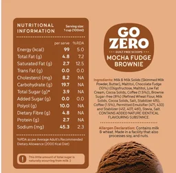 Go Zero Mocha Fudge Brownie Guilt Free Ice Cream Cup - 100 ml