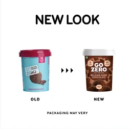 Go Zero Belgian Dark Chocolate Guilt Free Ice Cream Tub - 500 ml