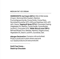 Go Zero Death By Chocolate Guilt Free Ice Cream Cone - 120 ml