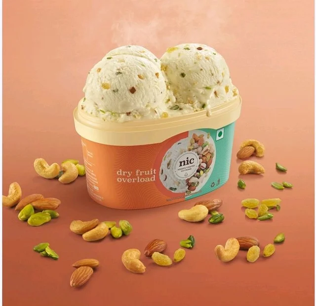 NIC Dry fruit OverLoad Ice Cream Tub - 500 ml