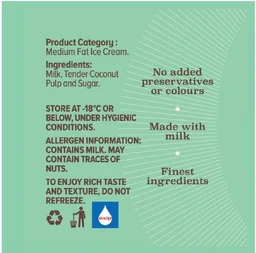 NIC Tender Coconut Ice Cream Cup - 100 ml
