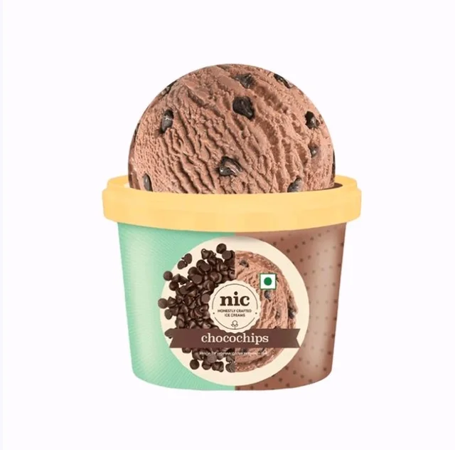 NIC Choco Chips Ice Cream Cup - 100 ml