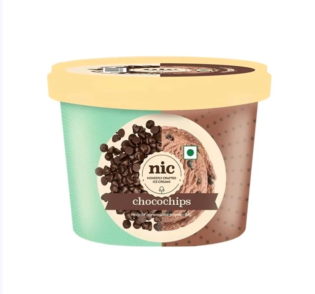 NIC Choco Chips Ice Cream Cup - 100 ml