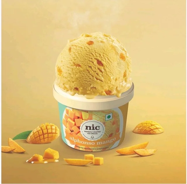 NIC Alphonso Mango Ice Cream Cup - 100 ml