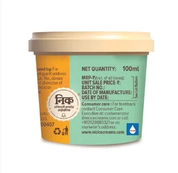 NIC Alphonso Mango Ice Cream Cup - 100 ml