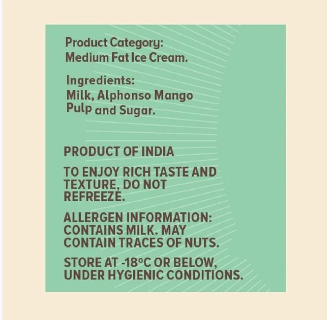 NIC Alphonso Mango Ice Cream Cup - 100 ml