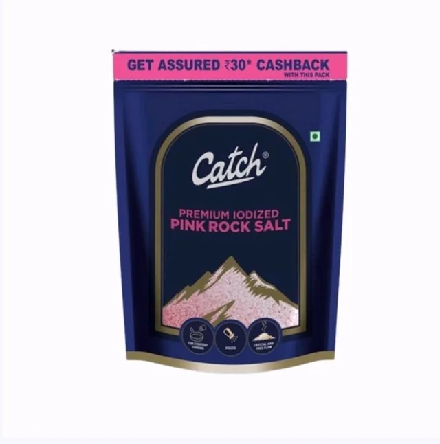 Catch Premium lodized Pink Rock Salt / Sendha Namak (Nuun) - 1kg