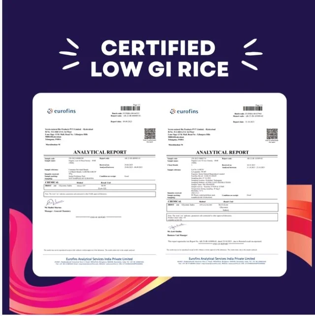 24 Mantra Organic Active Mantras Organic Low GI Rice (Low Gi Chaal) - 1 kg