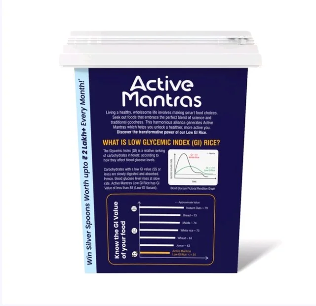 24 Mantra Organic Active Mantras Organic Low GI Rice (Low Gi Chaal) - 1 kg