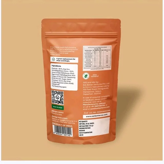 Eat Better Co Desi Masala Millet Namkeen - 100 g