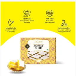 Anand Ghee Coconut Burfi by Anand - 200 g