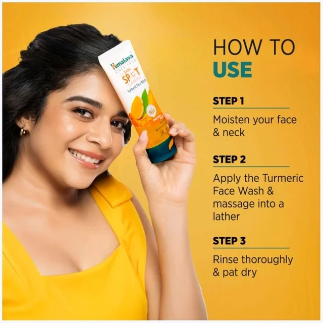 Himalaya Dark Spot Clearing Turmeric Face Wash - 100 ml