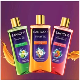 Santoor Sandalwood & Gardenia Shower Gel - 250 ml