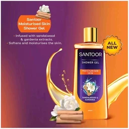 Santoor Sandalwood & Gardenia Shower Gel - 250 ml