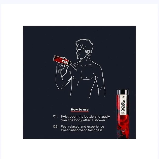Wild Stone Ultra Sensual Fragrant Talcum Powder - 400 g