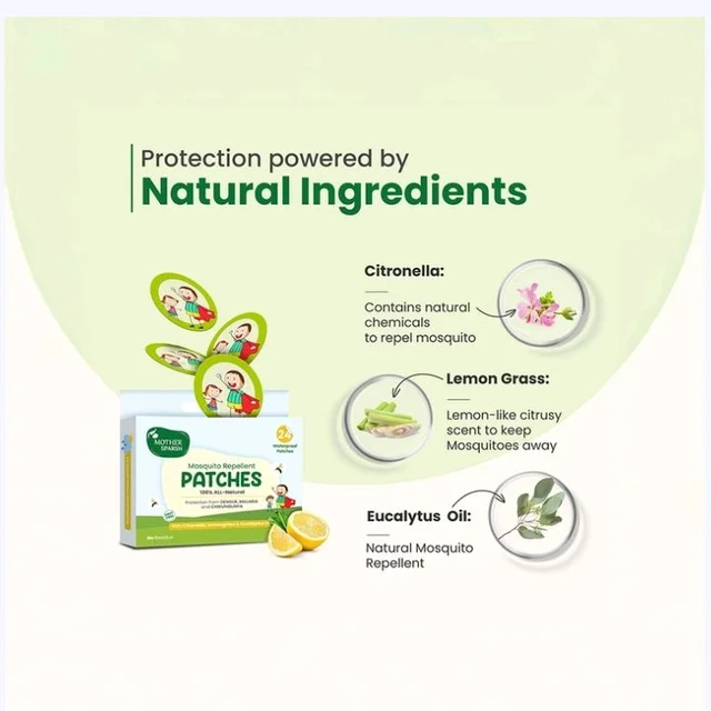 Mother Sparsh Mosquito Repellent Patches - 24 pcs