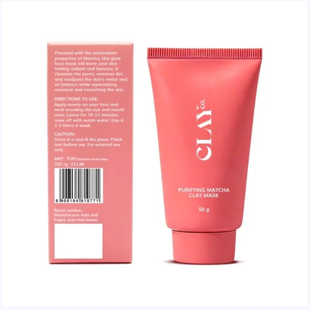 ClayCo. Purifying Matcha Clay Mask for Pore Care - 50 ml