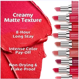 Mamaearth Creamy Matte Long Stay Lipstick (Pink Rose) - 4.2 g