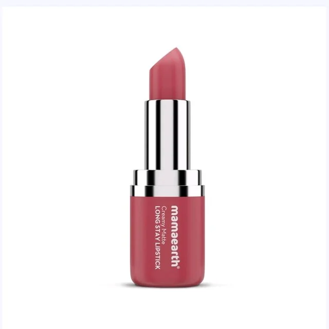 Mamaearth Creamy Matte Long Stay Lipstick (Pink Rose) - 4.2 g
