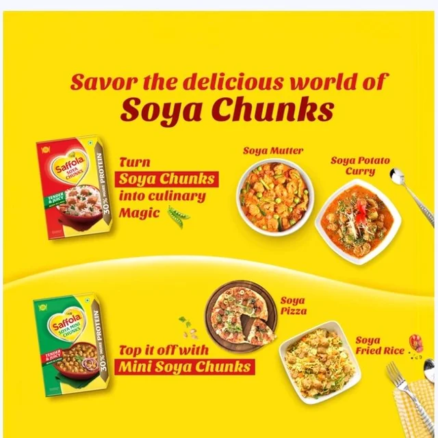Saffola Mealmaker Soya Chunks - 200 g