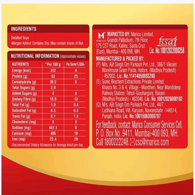 Saffola Mealmaker Soya Chunks - 200 g
