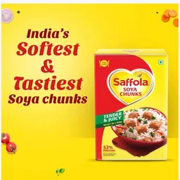 Saffola Soya Chunks - Tender & Juicy - 400 g