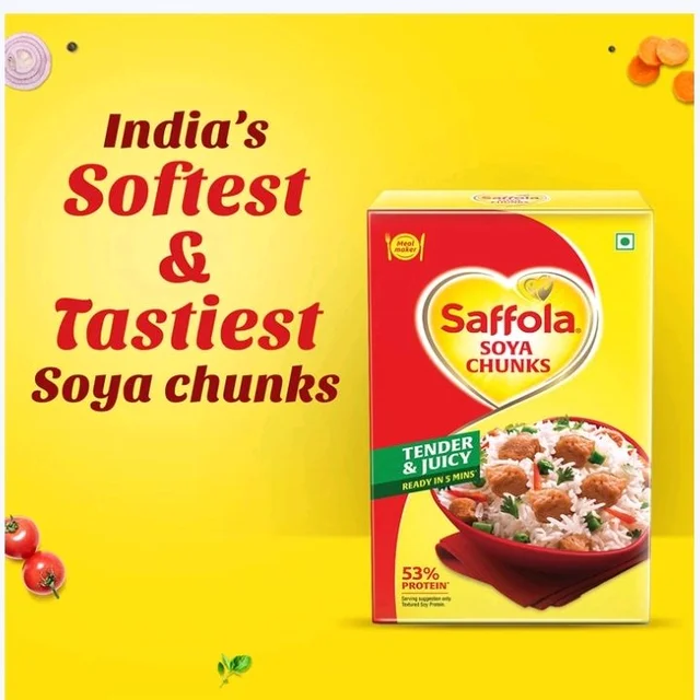 Saffola Soya Chunks - Tender & Juicy - 400 g