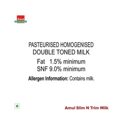 Amul Slim 'n' Trim Double Toned Milk - 500 ML