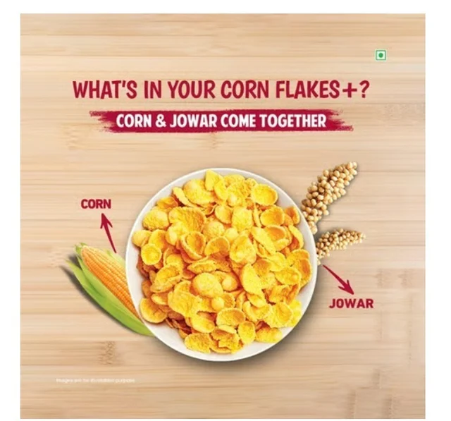 Tata Soulfull Corn Flakes Original (Crunchy Corn and Millets) - 30 g, 475 g