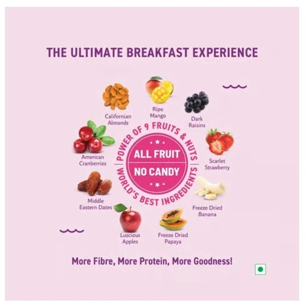Bagrry's Crunchy Muesli 30% Fruit & Nut with Cranberries - 750 g
